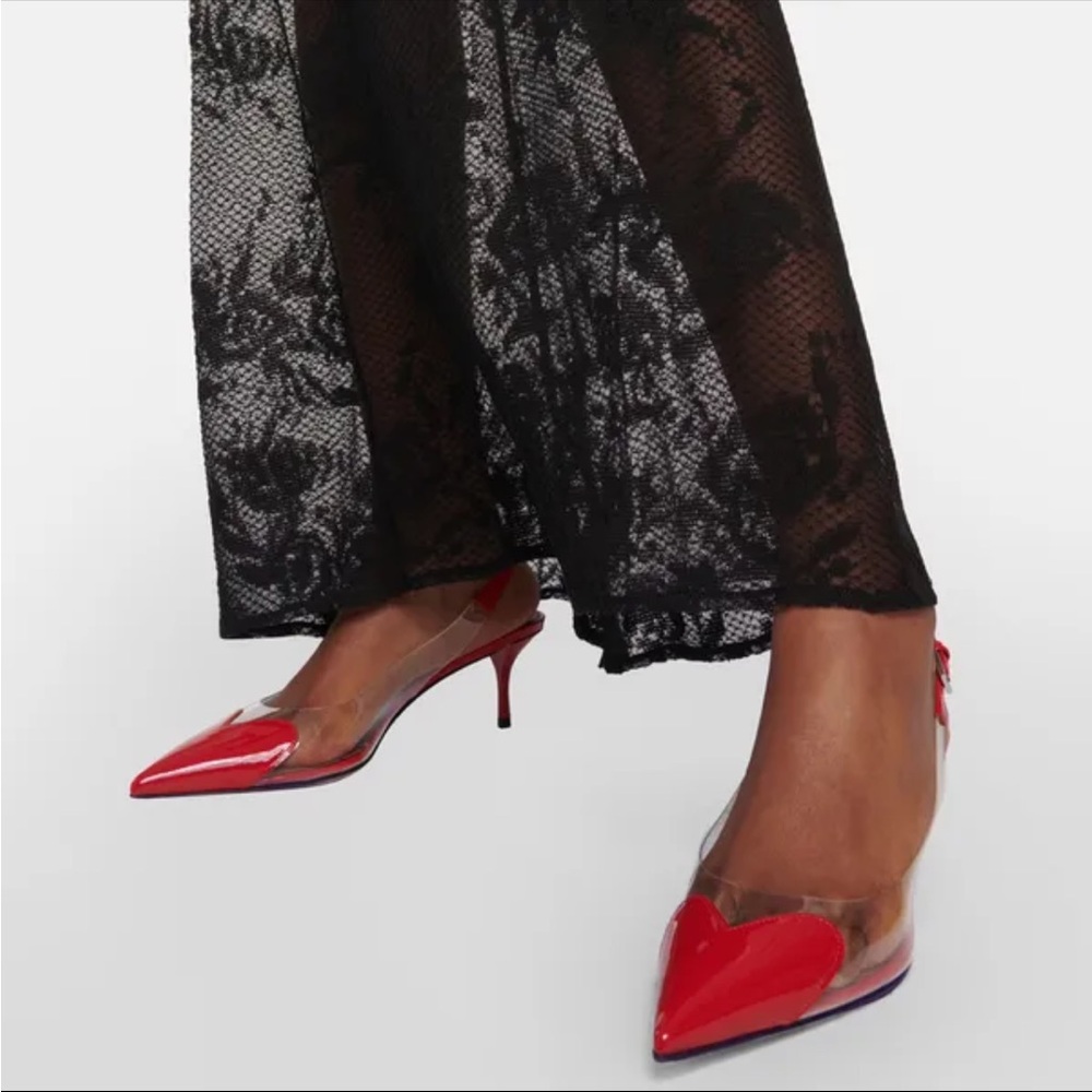 Red Slingback Heels